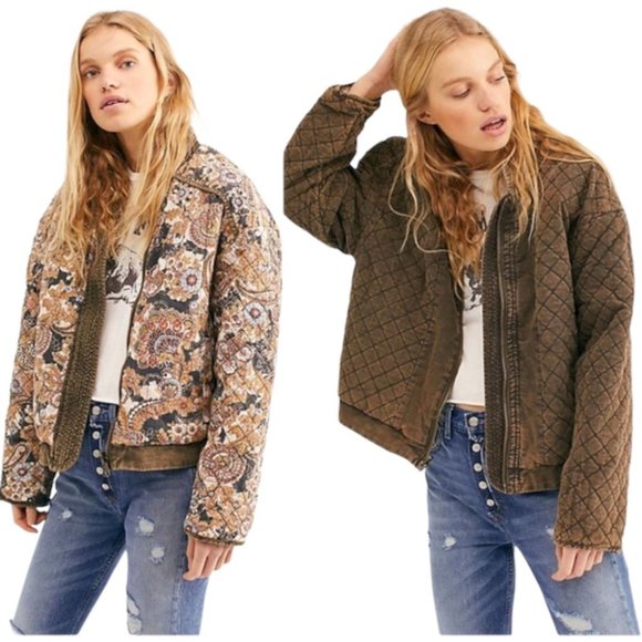 Free People Jackets & Blazers - Free People Great Escape Dolman Quilted Jacket Small
